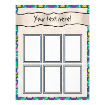 Scrapbook Layout Pages - Aqua 18 Custom Letterhead