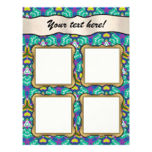 Scrapbook Layout Pages - Aqua 18 Custom Letterhead