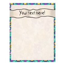 Scrapbook Layout Pages - Aqua 18 Custom Letterhead