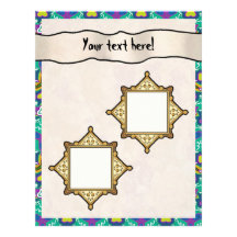 Scrapbook Layout Pages - Aqua 18 Letterhead