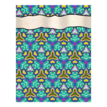Scrapbook Layout Pages - Aqua 18 Customized Letterhead