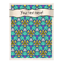 Scrapbook Layout Pages - Aqua 18 Letterhead Template