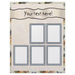 Scrapbook Layout Pages - Burlap Letterhead Design