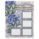 Scrapbook Layout Pages - Four Frames Letterhead Template