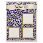 Scrapbook Layout Pages - Leopard Spots Custom Letterhead