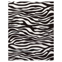 Scrapbook Layout Pages - Zebra Stripes Personalized Letterhead