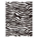 Scrapbook Layout Pages - Zebra Stripes Personalized Letterhead