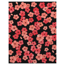 Scrapbook Paper with Cherry Blossoms Personalized Letterhead