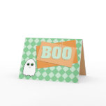 Scrapbook Style Boo Ghost Halloween Card