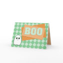 Scrapbook Style Boo Ghost Halloween Card