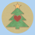 Scrapbook Style Country Christmas Tree Stickers
