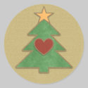Scrapbook Style Country Christmas Tree Stickers