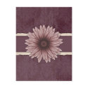 Scrapbook Style Raffia Natural Flower Postcard by mariannegilliand Scrapbook Style Raffia Natural Flower Postcard