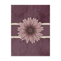 Scrapbook Style Raffia Natural Flower Postcard by mariannegilliand Scrapbook Style Raffia Natural Flower Postcard