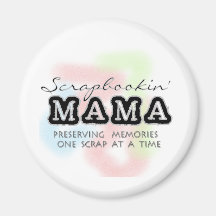 Scrapbooking Mama Tshirts and Gifts Refrigerator Magnet
