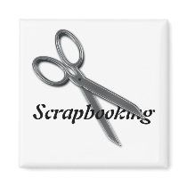 Scrapbooking Scissors Custom Magnet by NixxysPicks Scrapbooking Scissors Custom Magnet