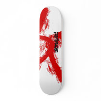 Scraped - Paint Skateboard