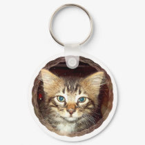 Scrappy Kitten keychains by BambiW Scrappy Kitten keychains