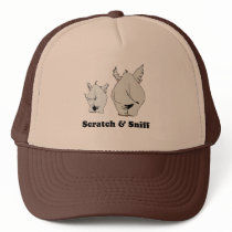 Scratch and sniff baby t-shirt hats by Shirtuosity Scratch and sniff baby t-shirt hats