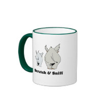 Scratch and sniff baby t-shirt mugs
