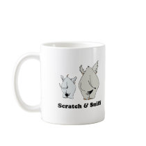 Scratch and sniff baby t-shirt mugs