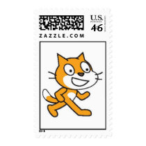 Scratch Cat postage stamps