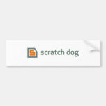 scratch dog bumper sticker
