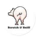 Scratch n Sniff baby t-shirt stickers by Shirtuosity Scratch n Sniff baby t-shirt stickers