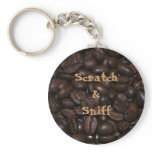 Scratch &amp; Sniff Coffee Keychain
