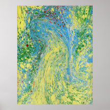 Scratched corrugated Marbling Posters
