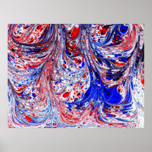 Scratched corrugated Marbling Poster