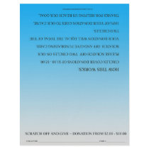 ScratchOffGive Blue Custom Fundraising Brochure Custom Flyer