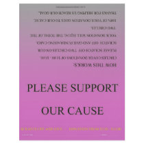 ScratchOffGive Fuschia Basic Fundraising Brochure Flyer