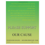 ScratchOffGive Green Basic Fundraising Brochure flyers