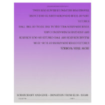 ScratchOffGive Purple Custom Fundraising Brochure Custom Flyer
