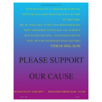 ScratchOffGive Rainbow Basic Fundraising Brochure Custom Flyer