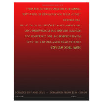 ScratchOffGive Red Custom Fundraising Brochure Personalized Flyer