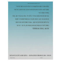 ScratchOffGive Teal Custom Fundraising Brochure Flyer