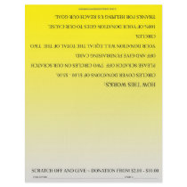 ScratchOffGive Yellow Custom Fundraising Brochure Custom Flyer