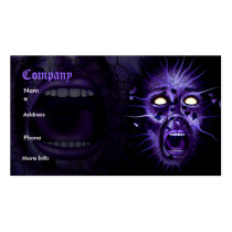 scream, screaming, face, spirit, paranormal, fantasy, woman, lady, glowing eyes, terror, scary, halloween, ghost, demon, cry, crying, shock, mystical, magic, gothic, dark, medieval, eyes, mouth, torment, torture, fantasy businesscards, science fiction, Business Card with custom graphic design