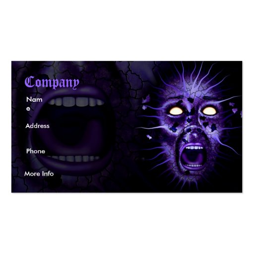 Scream Business Card (front side)