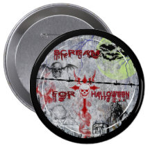Scream for Halloween Button