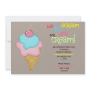Scream For Ice Cream Invitation