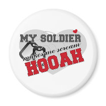 Scream HOOAH Refrigerator Magnet