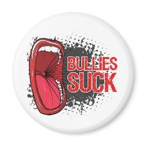 Scream It Bullies Suck Refrigerator Magnets