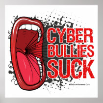 Scream It Cyber Bullies Suck Print