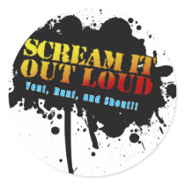 Scream It Out Loud Stickers by ScreamOut Scream It Out Loud Stickers