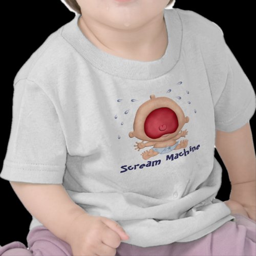 Scream Machine Bawling Baby humor - Boy Tshirts