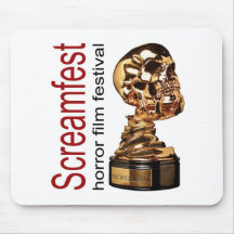 Screamfest logo and skull mousepad