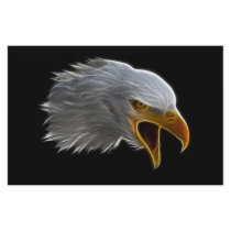 Screaming American Bald Eagle Head Customized Stationery